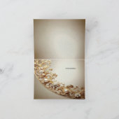 Ornate Gold Flourish Thank You Card サンキューカード (内部)