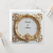 Ornate Gold Frame with Intricate Details カード (正面/裏面インサイチュ)