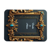 Ornate Gold Frame with Intricate Details マグネット (横)