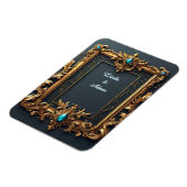 Ornate Gold Frame with Intricate Details マグネット (左側)