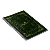 Ornate Green and Gold Frame Notebook ノートブック (右側)