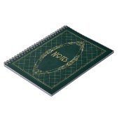 Ornate Green and Gold Frame Notebook ノートブック (左側)
