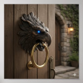 Ornate Gryphon Faucet - Detailed Mythical Sculptur ポスター (正面)