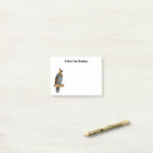 Ornate hawk eagle bird cartoon illustration ポストイット (デスク上)