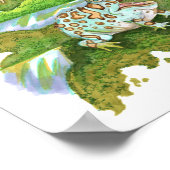 Ornate Horned Frogs Chasing Fruit ポスター (角)