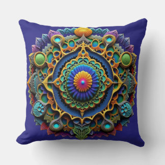 Ornate Mandala  Boho Decor クッション