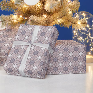 Ornate Mauve Tile Pattern Gift Wrap ラッピングペーパー
