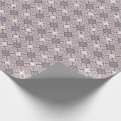 Ornate Mauve Tile Pattern Gift Wrap ラッピングペーパー (角)
