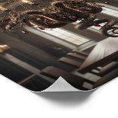 Ornate Multi-Headed Dragon Chandelier - Gothic Fan ポスター (角)