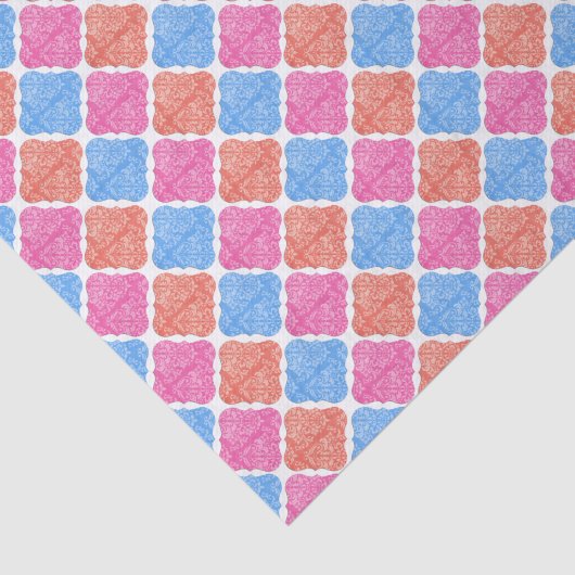 Ornate Patchwork Diamonds Pattern 薄葉紙 (詳細)