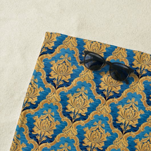 Ornate Pattern Fleece Blanket ビーチタオル (インサイチュ)