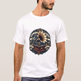 Ornate Phonograph T-Shirt, Premium Vintage Tシャツ
