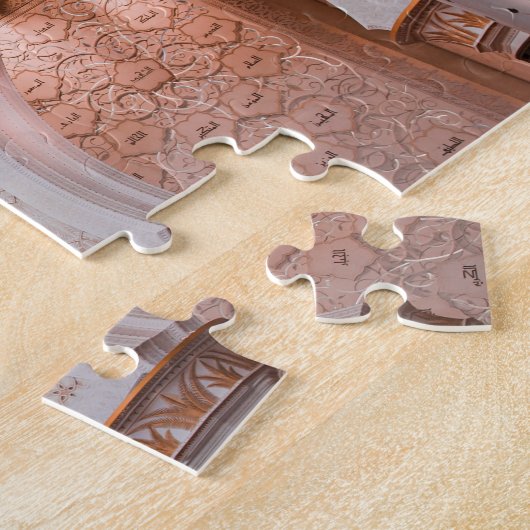 Ornate Pink Mosque Interior Jigsaw Puzzle ジグソーパズル (側面)