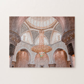 Ornate Pink Mosque Interior Jigsaw Puzzle ジグソーパズル