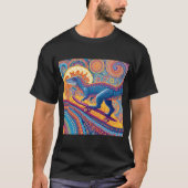 Ornate Psychedelic Dino Skater Tシャツ (正面)