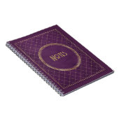Ornate Purple and Gold Frame Notebook ノートブック (右側)