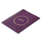 Ornate Purple and Gold Frame Notebook ノートブック (左側)