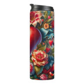 Ornate Red Heart Floral タンブラー (回転右)