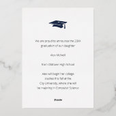 Ornate Rococo Cartouche Photo Template Foil 箔招待状 (裏面)