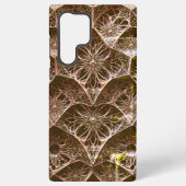 Ornate Rose Gold & Bronze Art Deco Fractal Samsung Galaxyケース (裏面)
