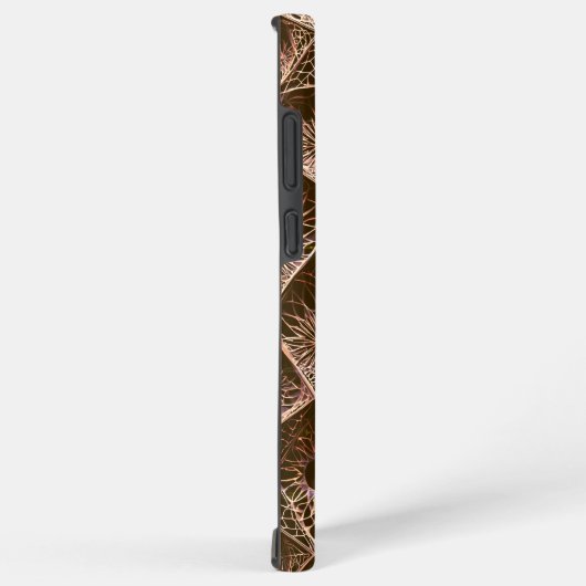 Ornate Rose Gold & Bronze Art Deco Fractal Samsung Galaxyケース (右側面)