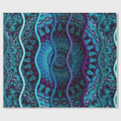 Ornate seamless texture background. Relief waves o ラッピングペーパー (フラット)
