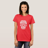 Ornate Skull Art Tシャツ (正面フル)