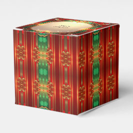 Ornate Stained Glass Holiday Favor Box フェイバーボックス