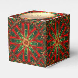 Ornate Stained Glass Holiday Favor Box フェイバーボックス
