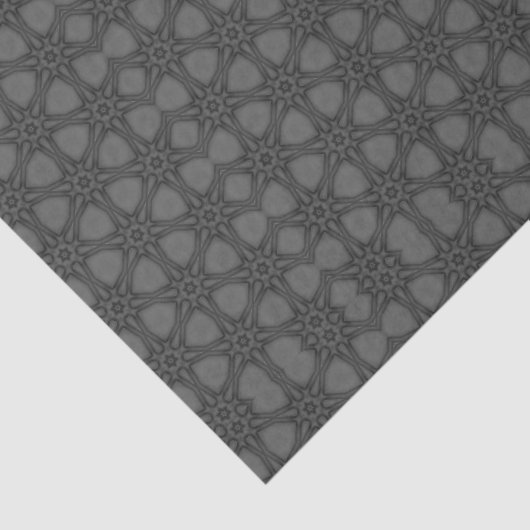 Ornate Webbed Pattern in Shades of Grey 薄葉紙 (詳細)