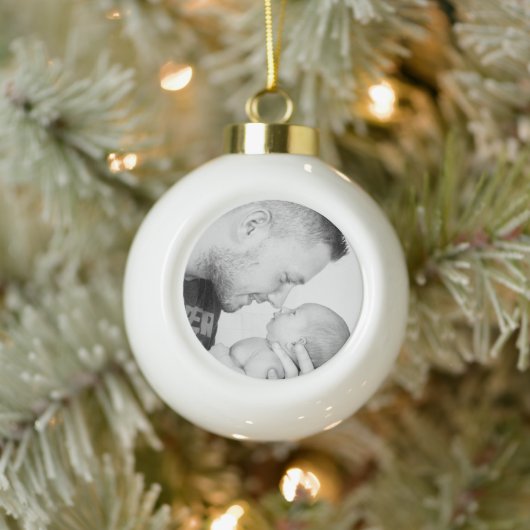 Ornement Rond En Céramique à personnaliser セラミックボールオーナメント (ツリー)