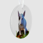 Ornement sapin Personnalisé -Design Bull Terrier オーナメント (正面)
