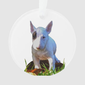Ornement sapin Personnalisé -Design Bull Terrier オーナメント