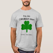 Orneryアイルランド人メンズTシャツのシャムロック Tシャツ (正面)