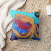 Orneryタコの装飾用クッション クッション (ブランケット)