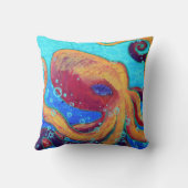 Orneryタコの装飾用クッション クッション (裏面)