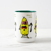 Orneryトウモロコシのマグ ツートーンマグカップ (中央)