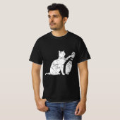 Ornery Alley Cat Tipping Bowling Pin Fun Team Gift Tシャツ (正面フル)
