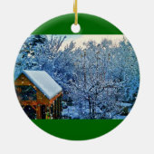 ornimentの雪の写真 セラミックオーナメント (裏面)