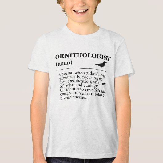 Ornithologist Definition - Vogelkunde (Birdwatchin トライブレンドTシャツ (正面)
