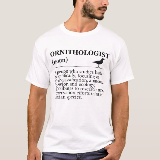 Ornithologist Definition - Vogelkunde (Birdwatchin Tシャツ (正面)