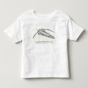 Ornithopterのためのレオナルド・ダ・ヴィンチのデザイン トドラーTシャツ