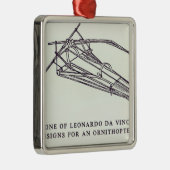 Ornithopterのためのレオナルド・ダ・ヴィンチのデザイン メタルオーナメント (右)