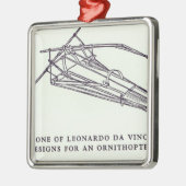 Ornithopterのためのレオナルド・ダ・ヴィンチのデザイン メタルオーナメント (左)