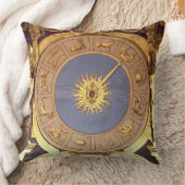 Orologio Zodicale ((占星術の)十二宮図の時計) (フレスコ画およびgilde クッション (ブランケット)