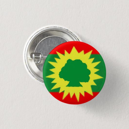 Oromia flag on button 缶バッジ (正面&裏面)