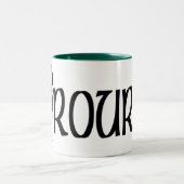 O'Rourkeのケルト族のドラゴンのマグ ツートーンマグカップ (中央)