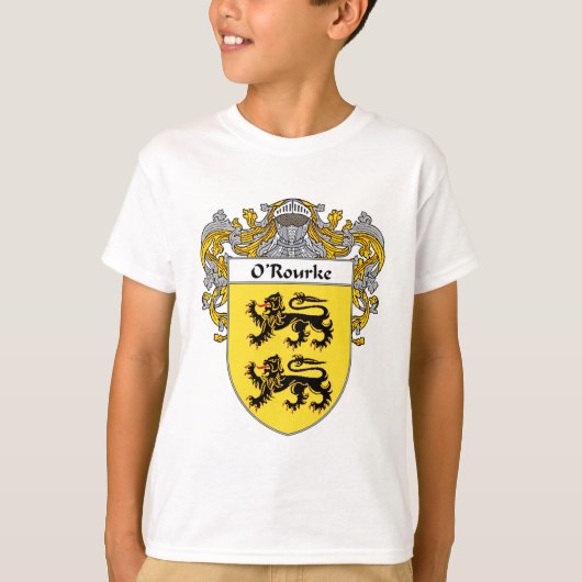 O'Rourkeの紋章付き外衣(包まれる) Tシャツ (正面)