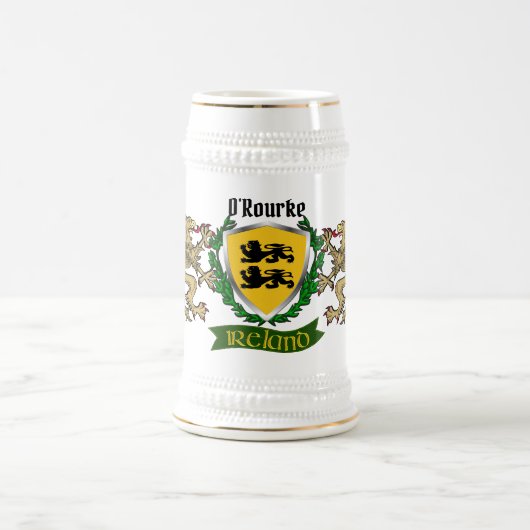 O'Rourke/Rourke Irish Shield Beer Stein ビールジョッキ (中央)