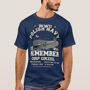 ORP ORZEL 85Aポーランド海軍を思い出す Tシャツ